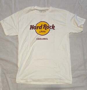 Hard Rock Cafe Cozumel T-Shirt Size Medium White Cotton